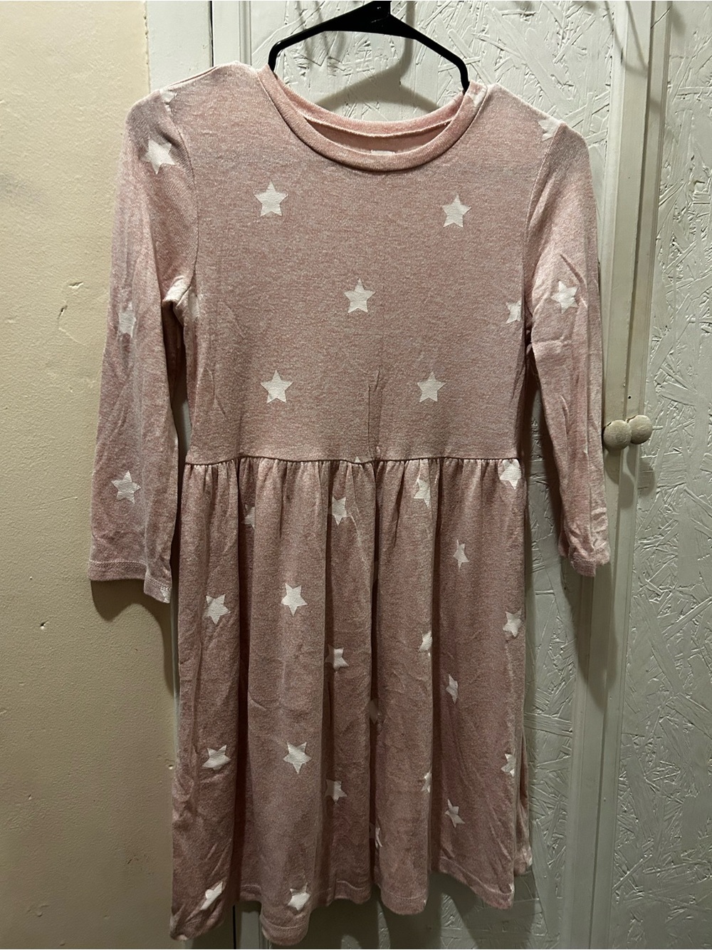 GAP Kids' Pink Star Print Long Sleeve Dress